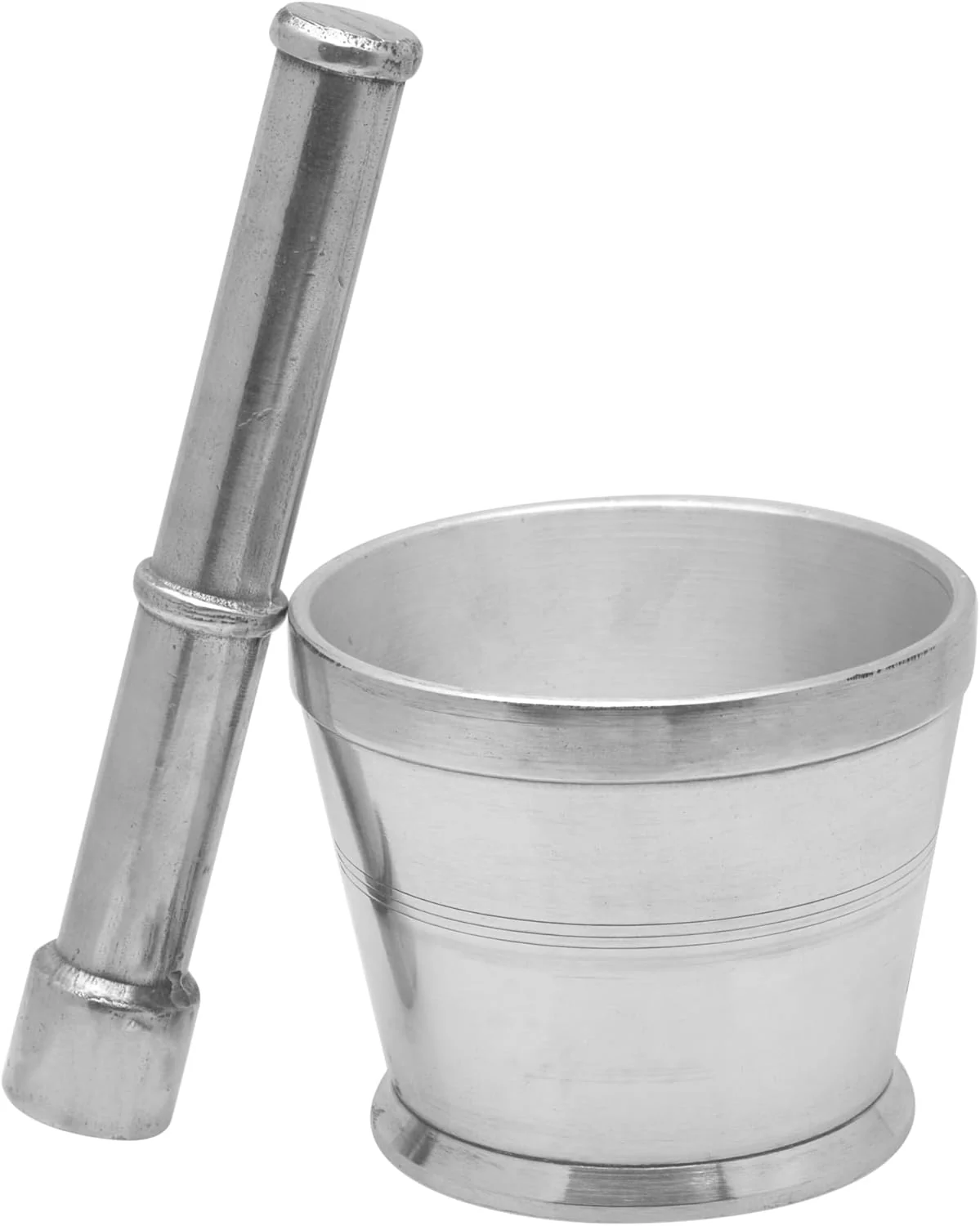 Raj Aluminium Mortar With Stand, Silver, RAM004, Garlic Crusher Manual Spices Grinder Chutney Maker Ideal for Ginger, Garlic, Herbs Grinder-13CM - Image 7