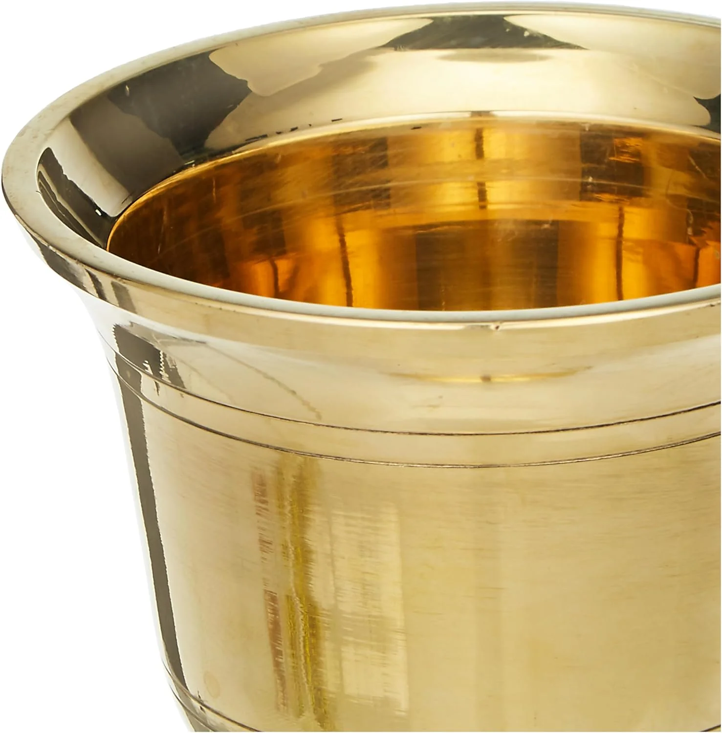 Raj Brass Mortar with Pestle - BMS001 Manual Garlic Crusher Spices Manual Grinder Chutney Maker Spices Mixer-10.5CM - Image 2
