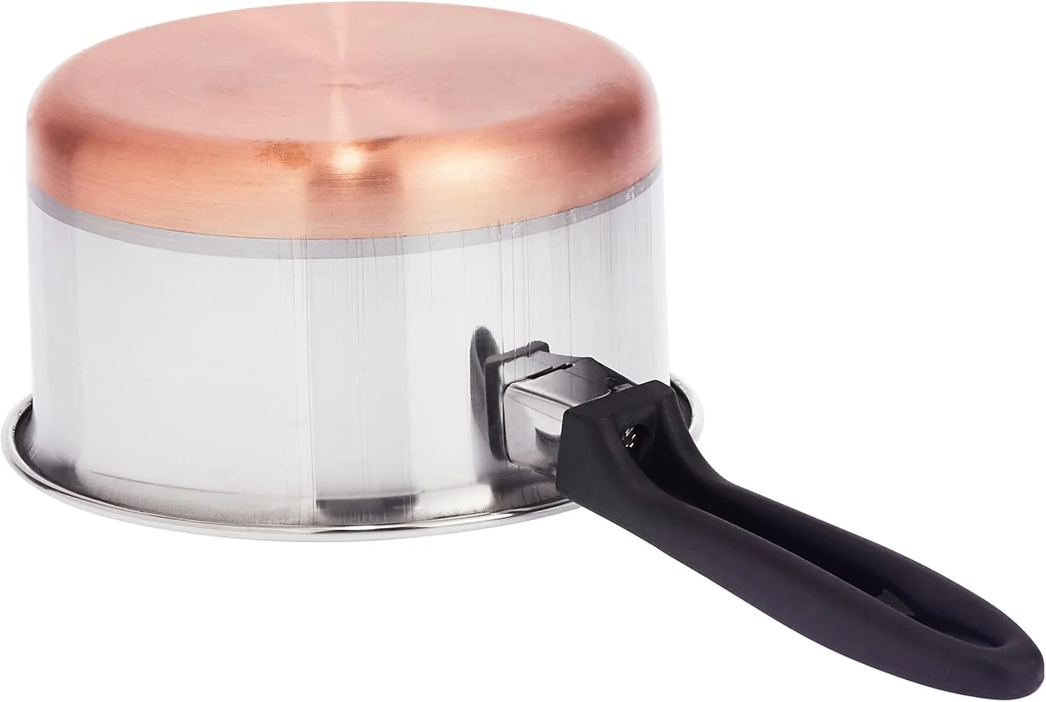 Raj Copper Bottom Saucepan Silver GCBSP3,Tea Pan Rice Pan , Sauce Pan Milk Pan Coffee Pan-18.5CM(Large) - Image 3