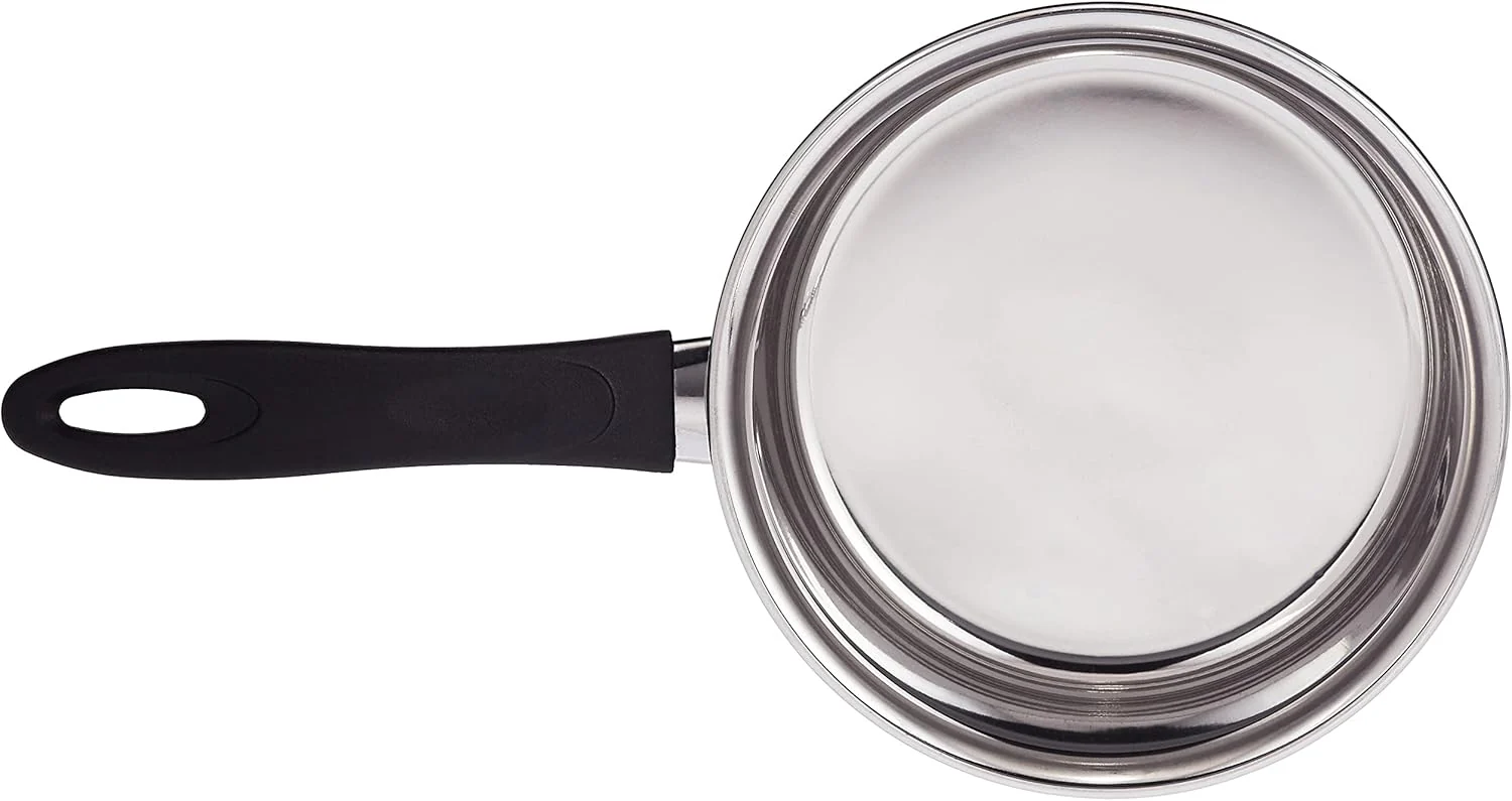 Raj Copper Bottom Saucepan Silver GCBSP3,Tea Pan Rice Pan , Sauce Pan Milk Pan Coffee Pan-18.5CM(Large) - Image 4