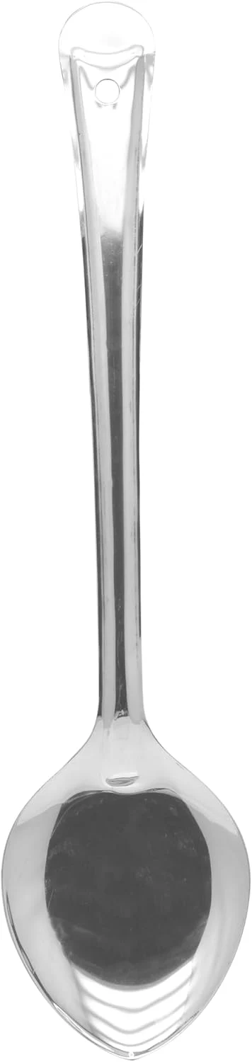 Raj Silver Basting Spoon 42.5 cm BS0008 – Long Handle Cooking & Soup Stirring Spoon - Image 2