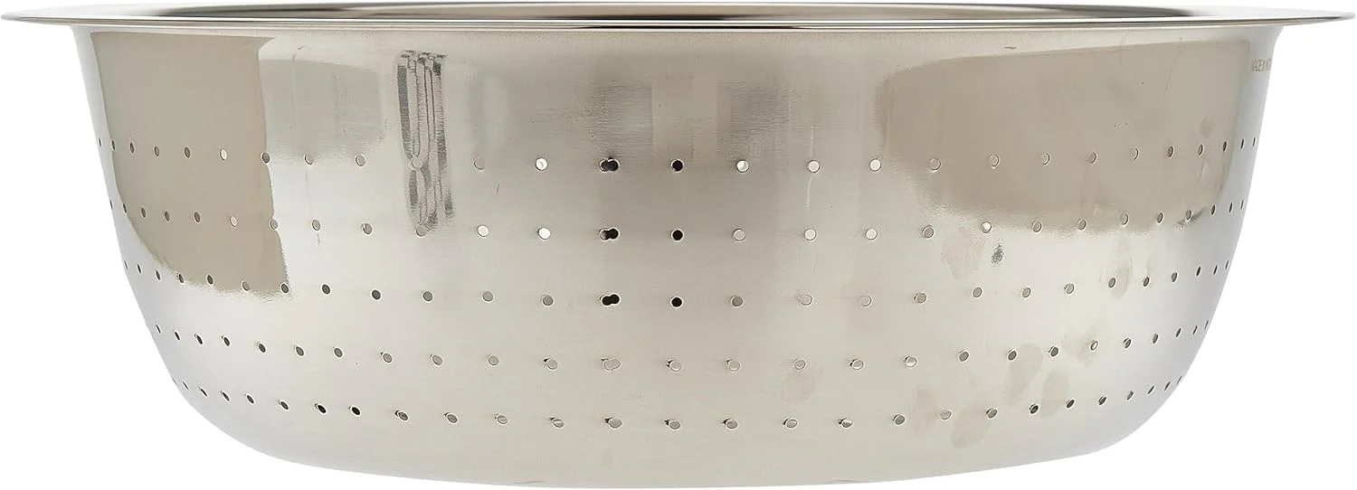 Raj Stainless Steel Colander RCF013, Rice Strainer Pasta Strainer  Fruits & Vegetables Strainer-36CM - Image 2