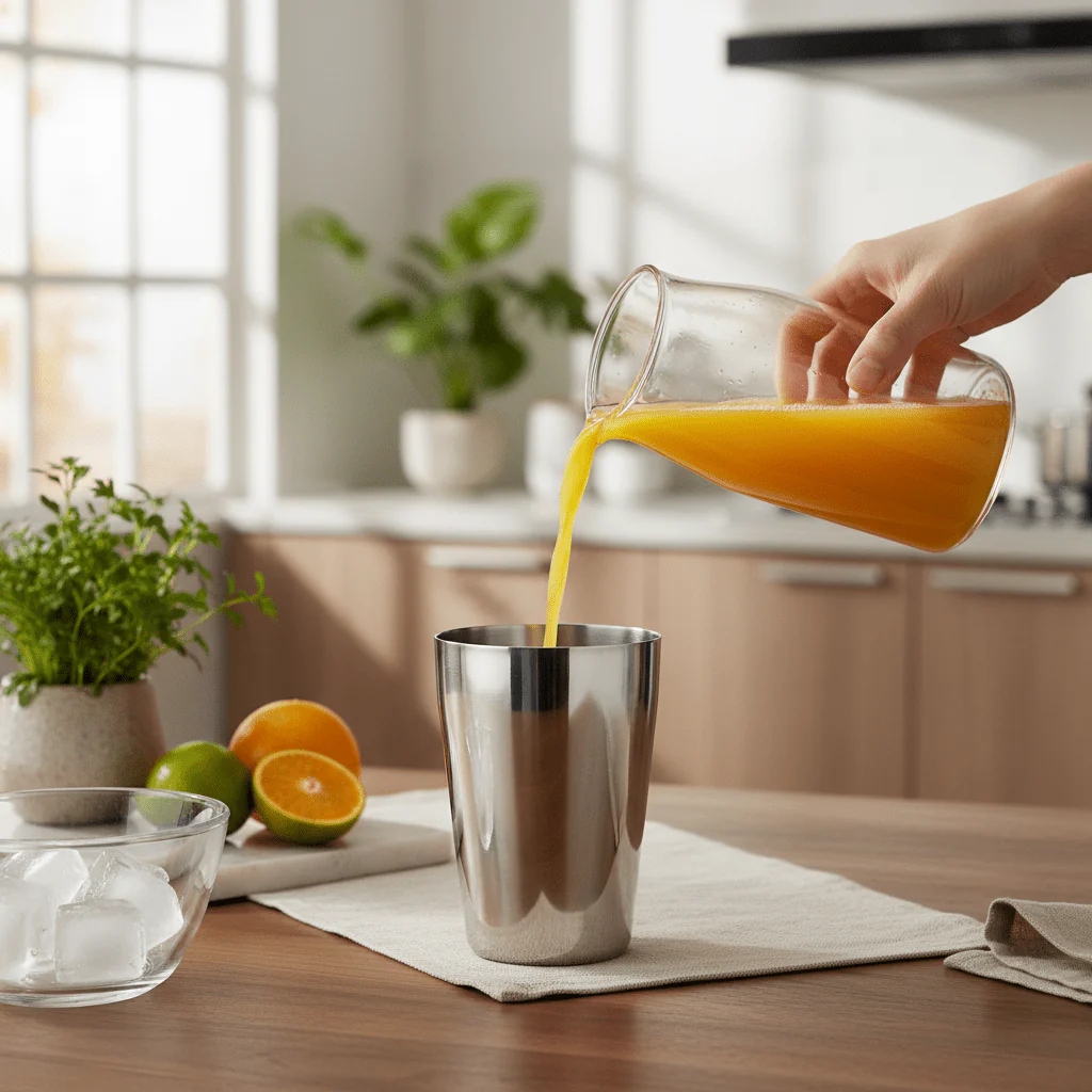 Raj Stainless Steel Unbreakable Glass, Suitable for Water, Milk, Juice, Tea-400ml - Image 2