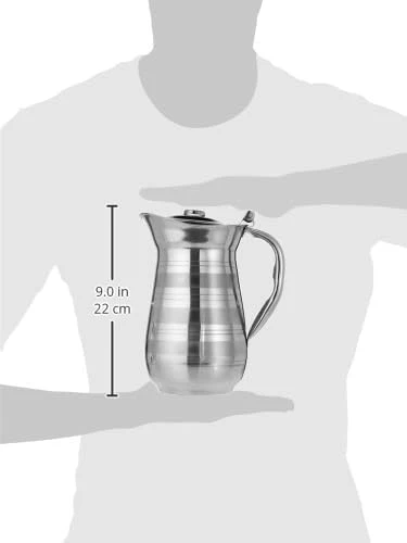 Raj Stainless Steel Jug STJ002, Pitcher Carafe Serving Jug Serveware-2000ML - Image 4