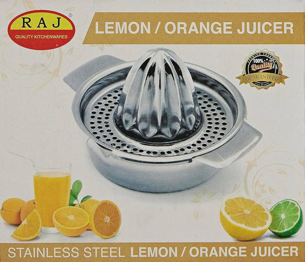 Raj Stainless Steel Lemon/Orange Juicer 13.5cm*10cm- RSLJ01 - Image 5