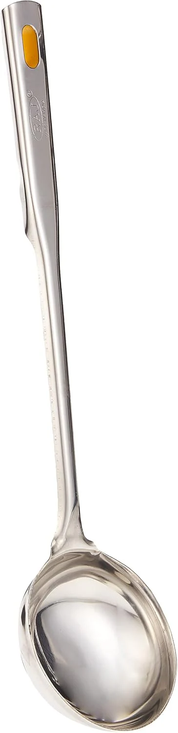 Raj Stainless Steel Queen Ladle 34.5 cm VQL001 – Heavy-Duty Cooking & Soup Serving Spoon