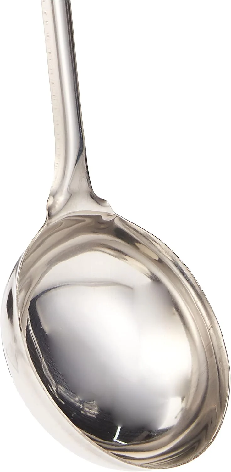 Raj Stainless Steel Queen Ladle 34.5 cm VQL001 – Heavy-Duty Cooking & Soup Serving Spoon - Image 3