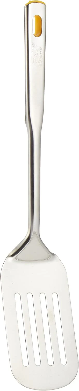 Raj Stainless Steel Queen Slotted Turner 36 cm VQST01 – Pancake & Omelette Flipper