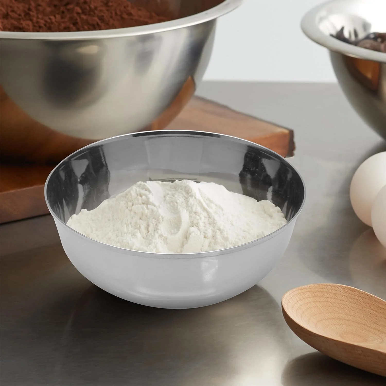 Raj Stainless Steel Serving Round Bowl MV0008 Curry Bowl Salad Bowl Side Bowl Dessert Bowl-15CM - Image 3
