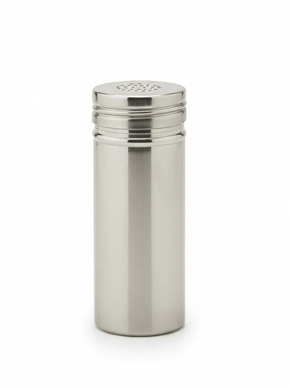 Raj Stainless Steel Spice Dispenser with Built-in Opener (20×7 cm)