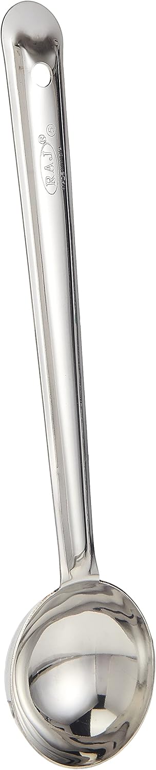 Raj Steel Flare Laddle , 31.5 CM , Silver, FL0005, Curry Server , Soup Server , Milk Laddle , Serving Spoon