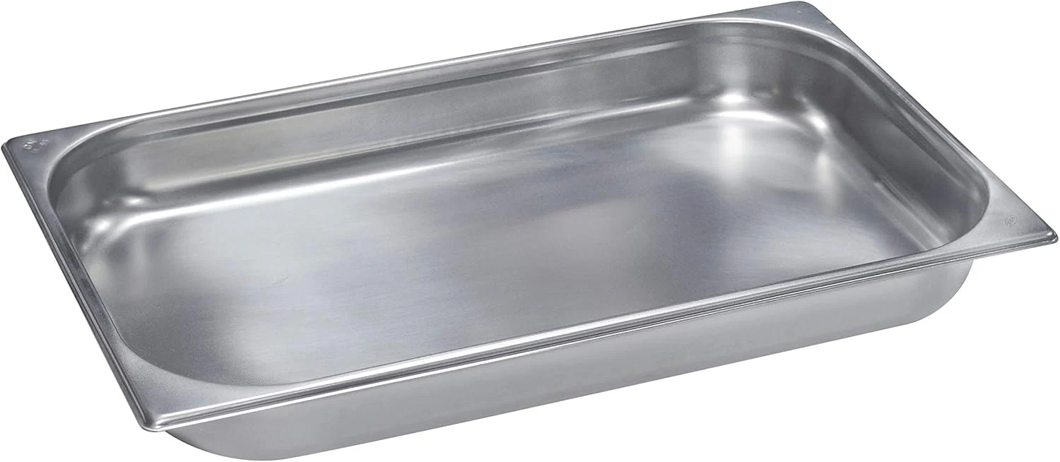 Raj Steel GN Gastronorm Pan, Silver  CS5702 - Catering Pan, Food Warmer, Storage Container-53cmX32.5cmX6.5cm - Image 2