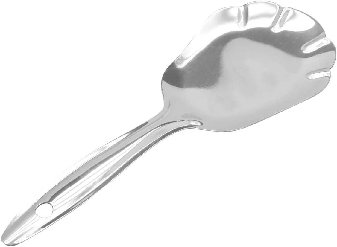 Raj Steel Rice Serving Spoon 24cm RSPS01 – Multi-Purpose Dessert & Cake Server - Image 3