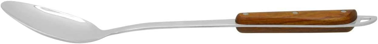 Raj Wooden Handle Basting Spoon 39 cm RNW001 – Multi-Purpose Cooking & Serving Spoon - Image 3