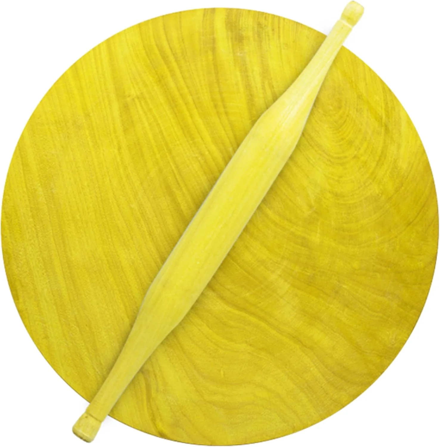 Raj Wooden Rolling Pin and Board Set Wooden WCB012 Chakla Belan Roti Roller Chapati Maker, Roti Maker, Tortilla Roller-12Inch - Image 2