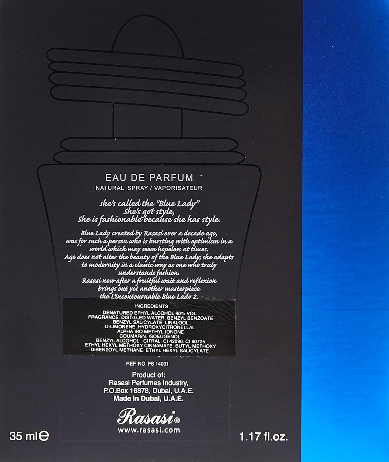 Rasasi Blue Lady 2 Perfume EDP for Women-35ML - Image 3
