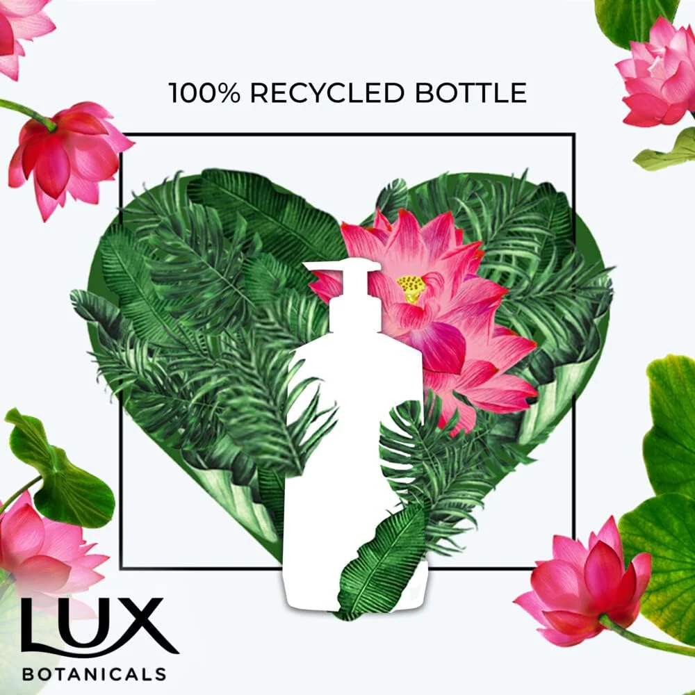 LUX Botanicals, Perfumed Hand Wash, For All Skin Types, Lotus & Honey, Hygiene Properties To Effectively Wash Away Germs, 500Ml - Image 3