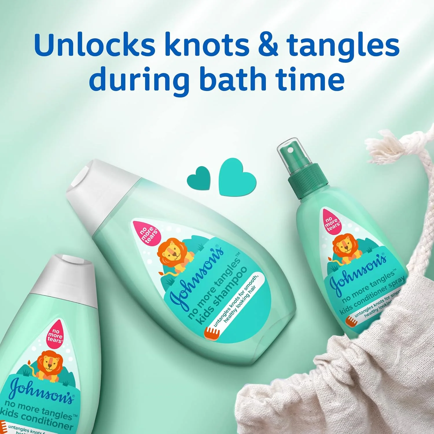 Johnson's No More Tangles Kids Shampoo 500ml - Image 2