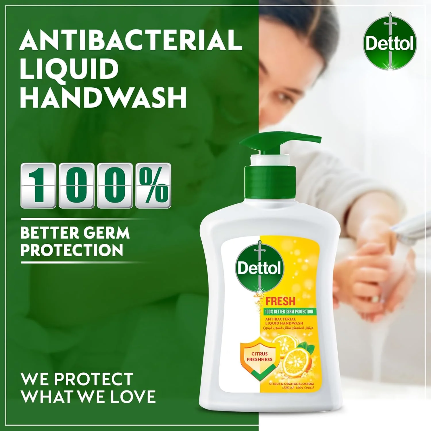 Dettol Fresh Liquid Handwash Pump, Citrus & Orange Blossom Scent, 200ml - Image 3