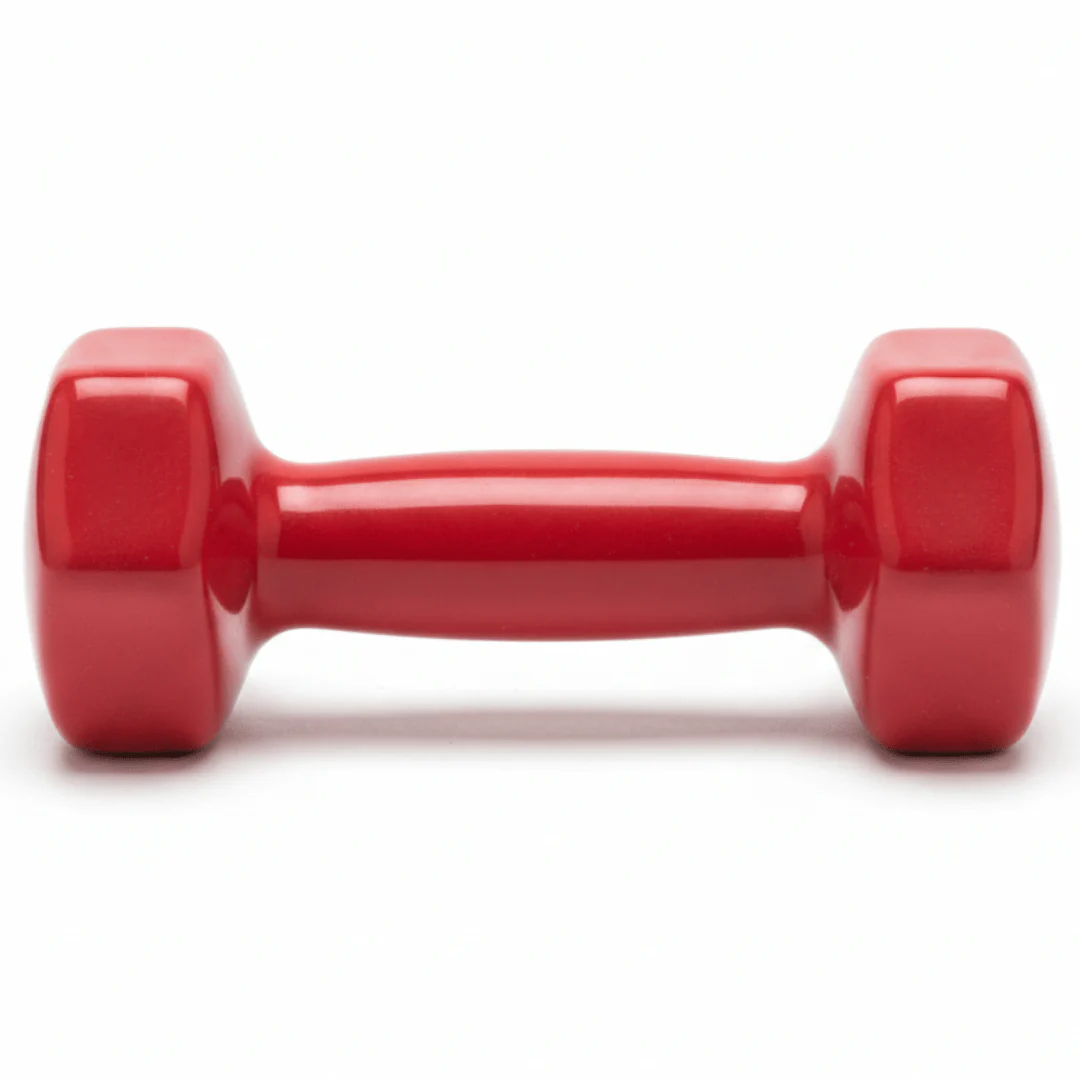 Red Silicone Coated 2KG Dumbbell – Non-Slip Grip | Home & Gym Fitness Weight