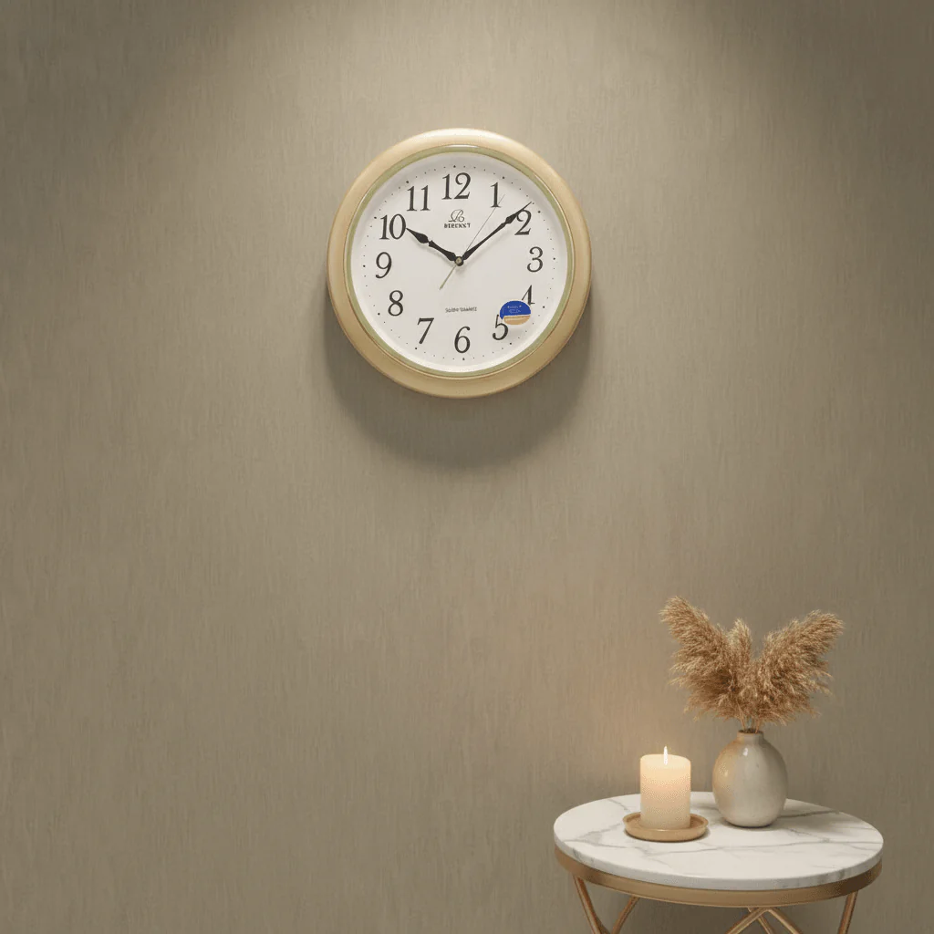 Regency Silent Quartz Wall Clock 33cm | Soft Gold Frame | Elegant Home Décor | RW885 - Image 2