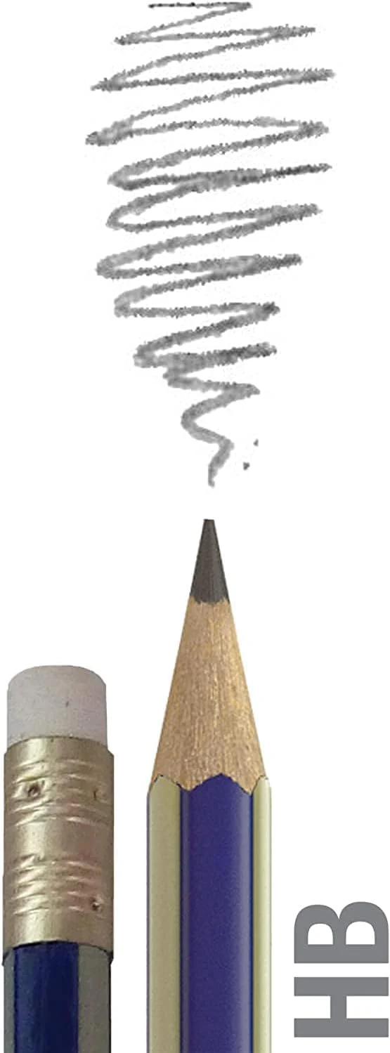 Faber-Castell Goldfaber Graphite Pencil HB with Eraser Tip – Box of 12 - Image 2