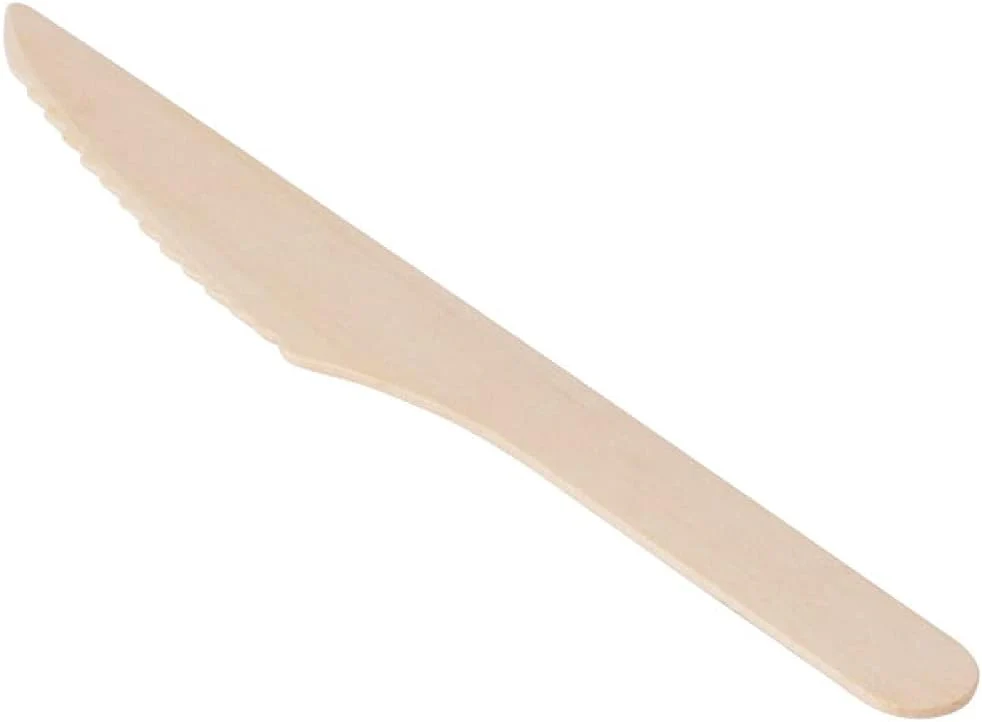ROSY MOMENT 50pcs Disposable Wooden Knife 16.5cm - Image 3