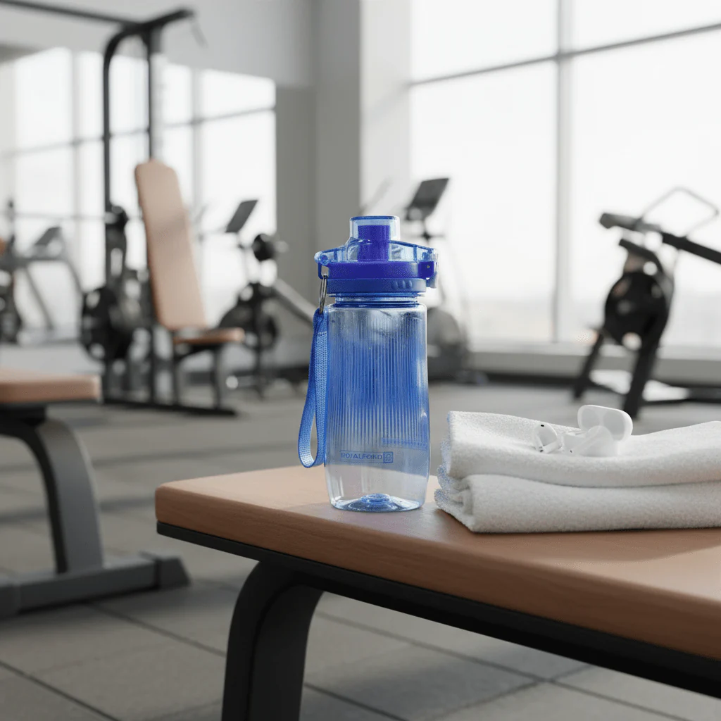 Royal Ford Blue Reusable Plastic Water Bottle for Everyday Use – 600 ml - Image 2