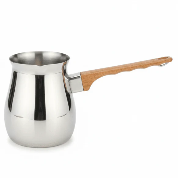 Royalford Stainless Steel Coffee Warmer with brown Handle – 700ml