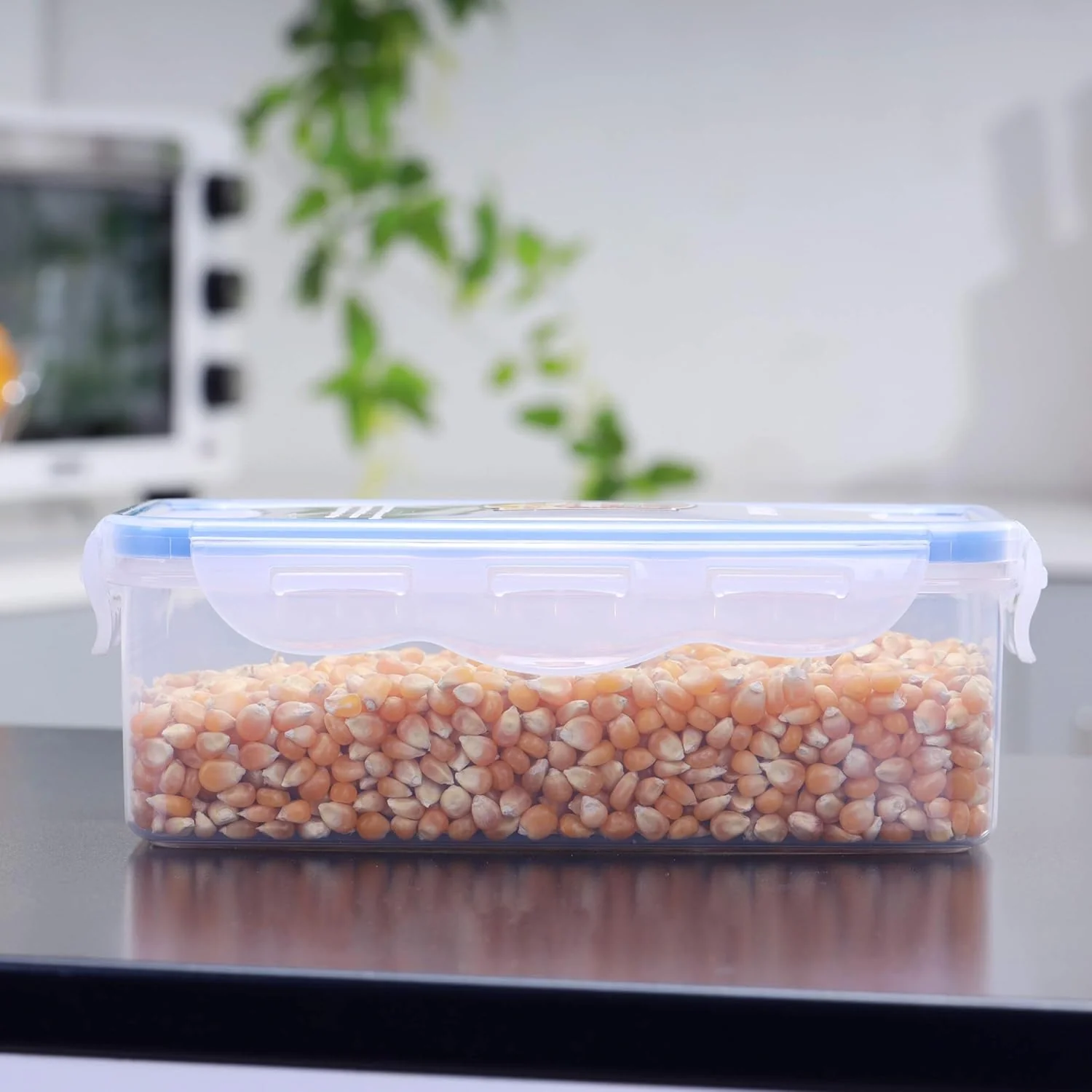 Royalford 1000ml Meal Prep Container | Transparent Food Container | BPA Free, Reusable, Airtight Food Storage Tray with Snap Locking Lid | Microwavable, Freezer & Dishwasher Safe| Bento Lunch Box - Image 4
