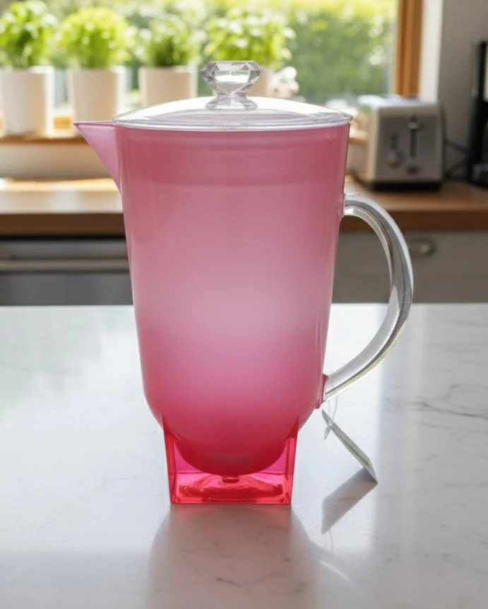 Royalford 2.2 Litre Acrylic Jug Pink Color – Premium Quality, Easy to Pour & Perfect for Family Use