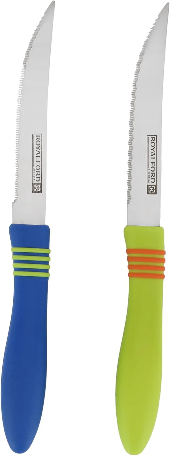 Royalford 2-Piece Stainless Steel Fruit Knife Set – 22cm Precision Cutting (RF7029) Assorted