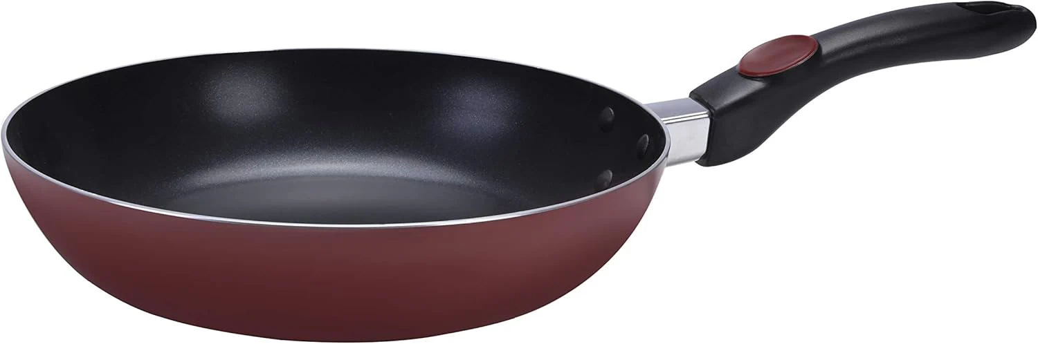 Royalford 22cm Elegant Non-Stick Fry Pan – Red Finish