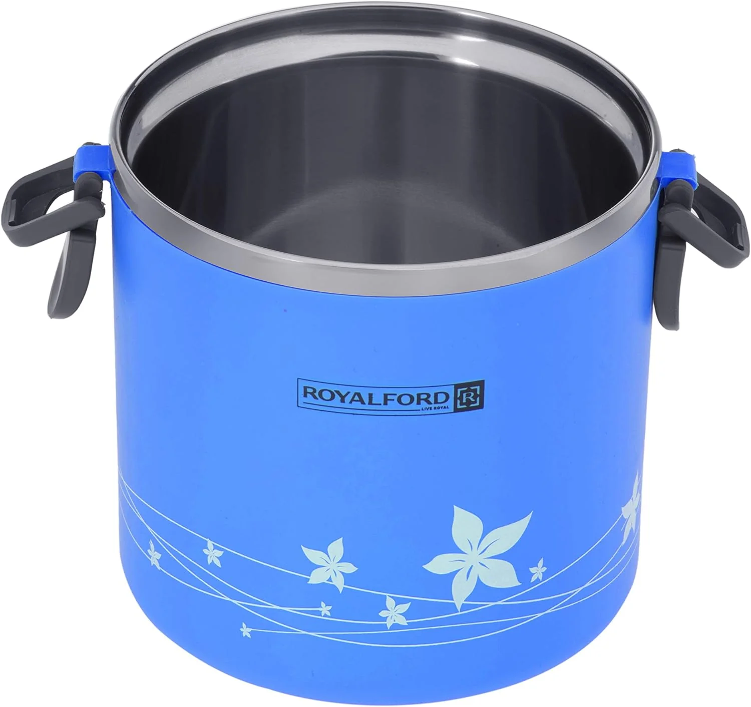 ROYALFORD 2in1 Lunch Box 1.8 Liter, Stainless Steel, Blue- RF5650BL - Image 3