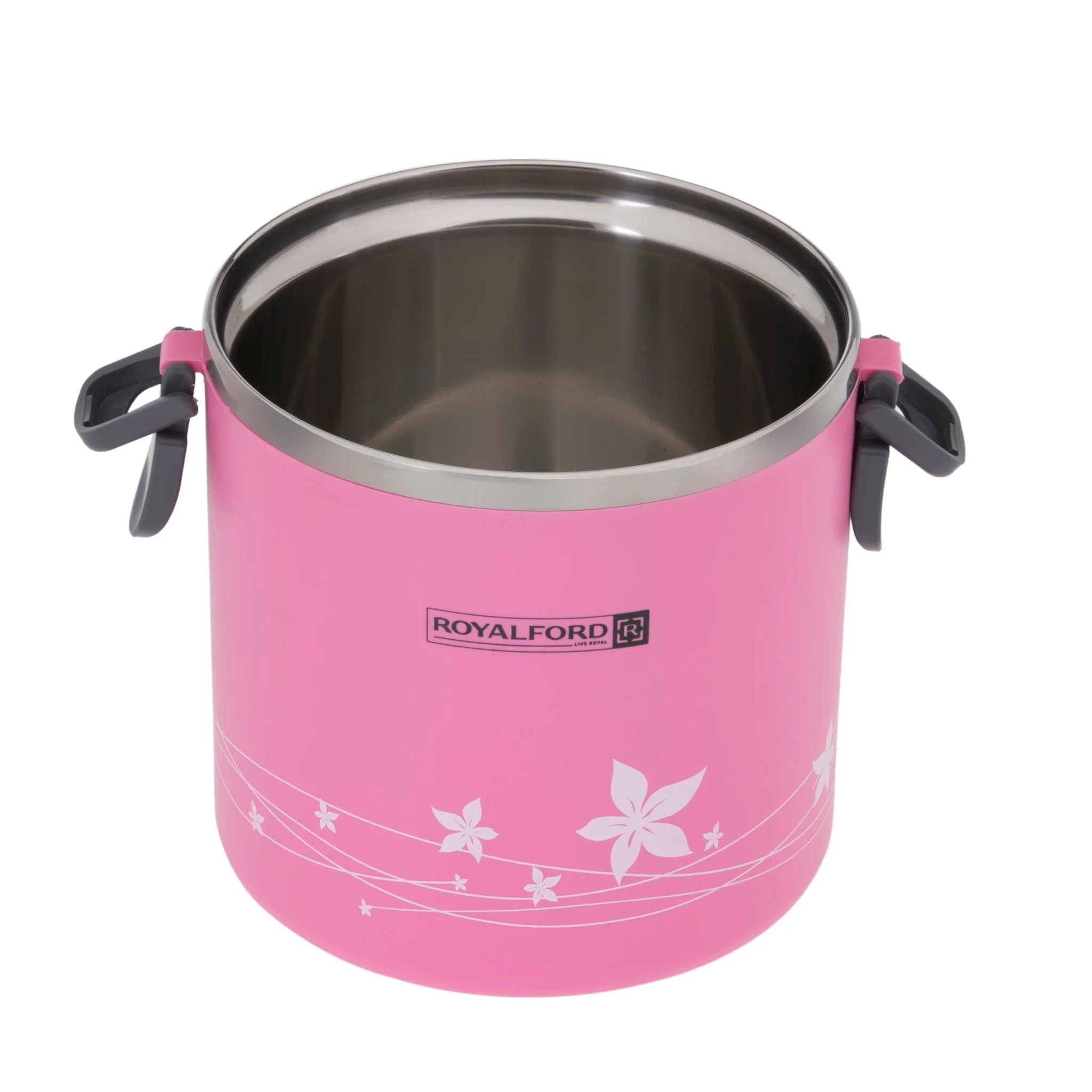 ROYALFORD 2in1 Lunch Box 1.8 Liter, Stainless Steel, Pink- RF5650PN - Image 3