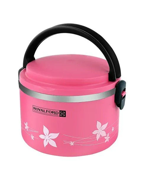 ROYALFORD 2in1 Lunch Box 1000ml, Stainless Steel, Pink- RF5651 - Image 3