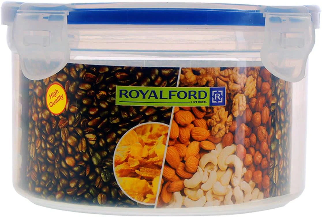 Royalford 300ml Meal Prep Container |Transparent Food Container | BPA Free, Reusable, Airtight Food Storage Tray with Snap Locking Lid | Microwavable, Freezer & Dishwasher Safe| Bento Lunch Box