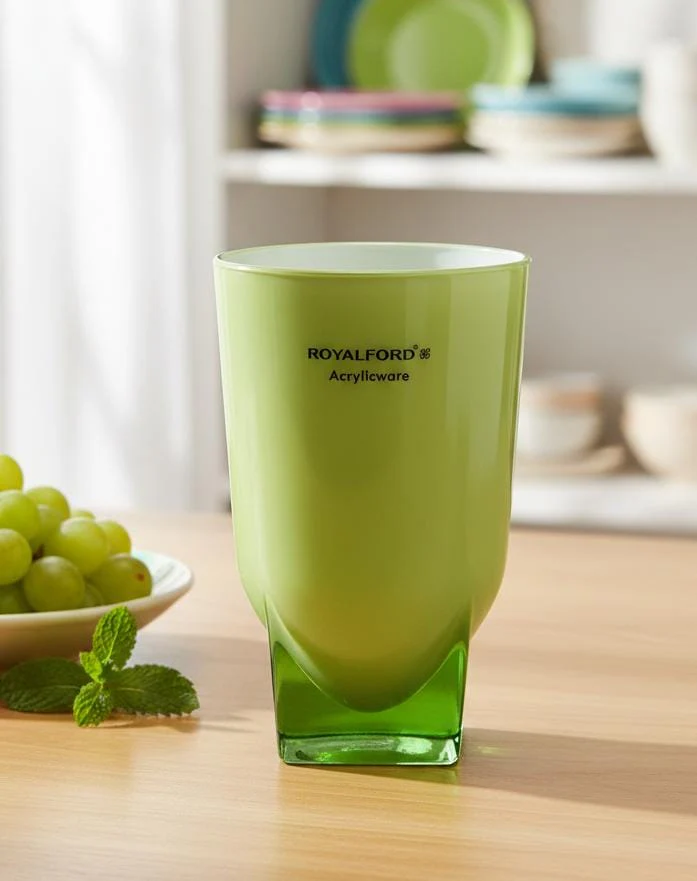 Royalford 350ml Premium Acrylic Tumbler Green Color – Strong, Elegant & Perfect for Cold Beverages
