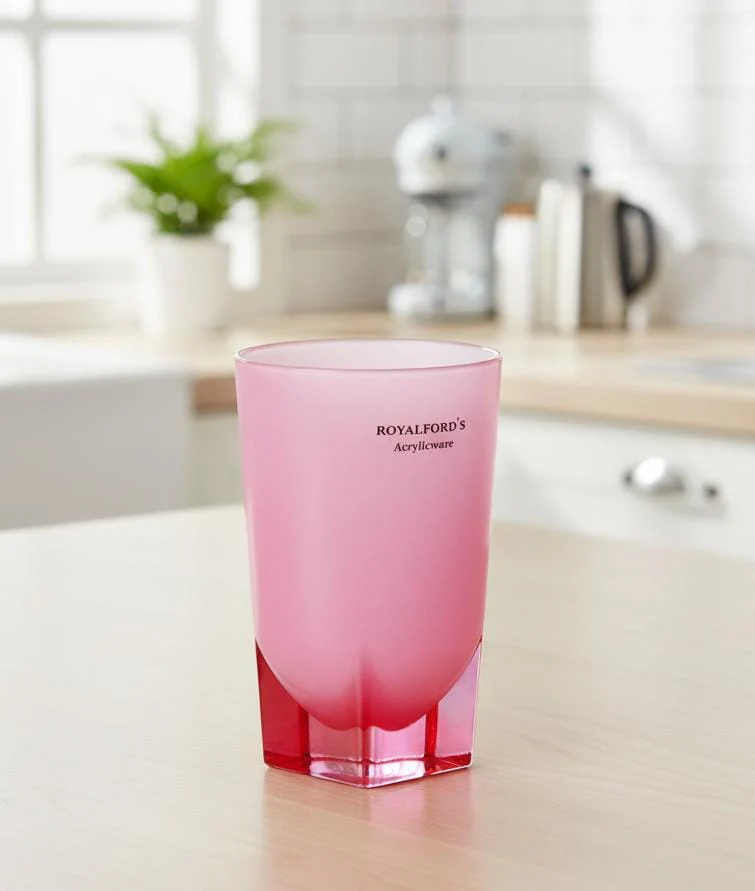 Royalford 350ml Premium Acrylic Tumbler Pink Color – Stylish, Lightweight & Ideal for Daily Use and Parties
