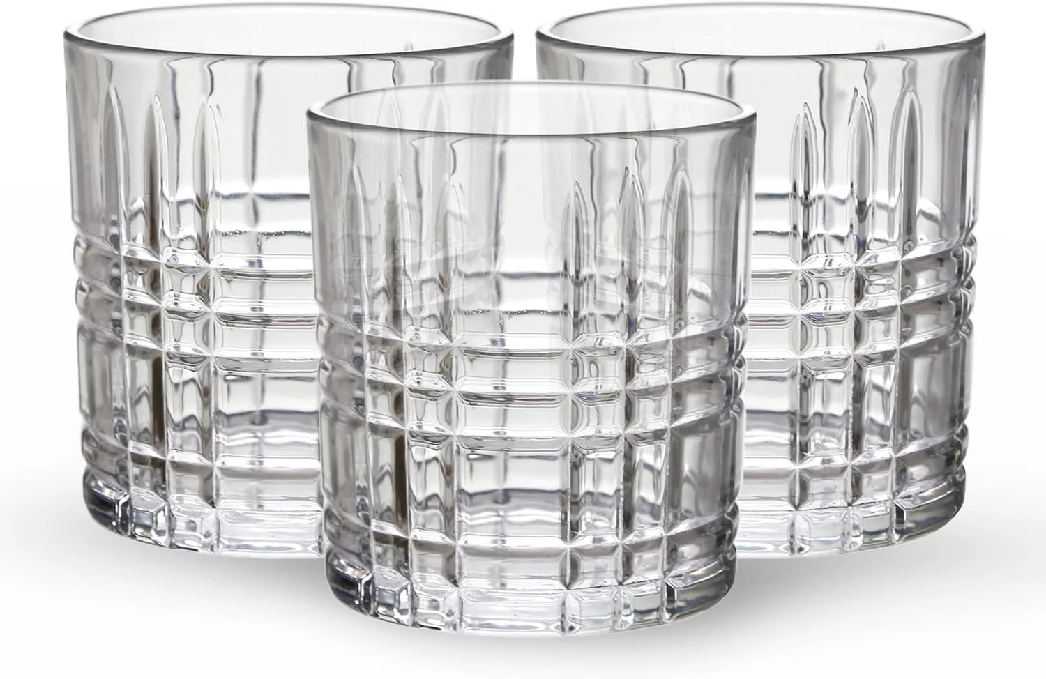 Royalford 3PC Highball Tumbler Drinking Glasses - Cocktail/Juice Highball Glasses - Pint Beer Glass Set - Tall Glasses, 10.8/320ml - Pint Glasses for Drinking Beer/Water/Juice/Whisky/Wine