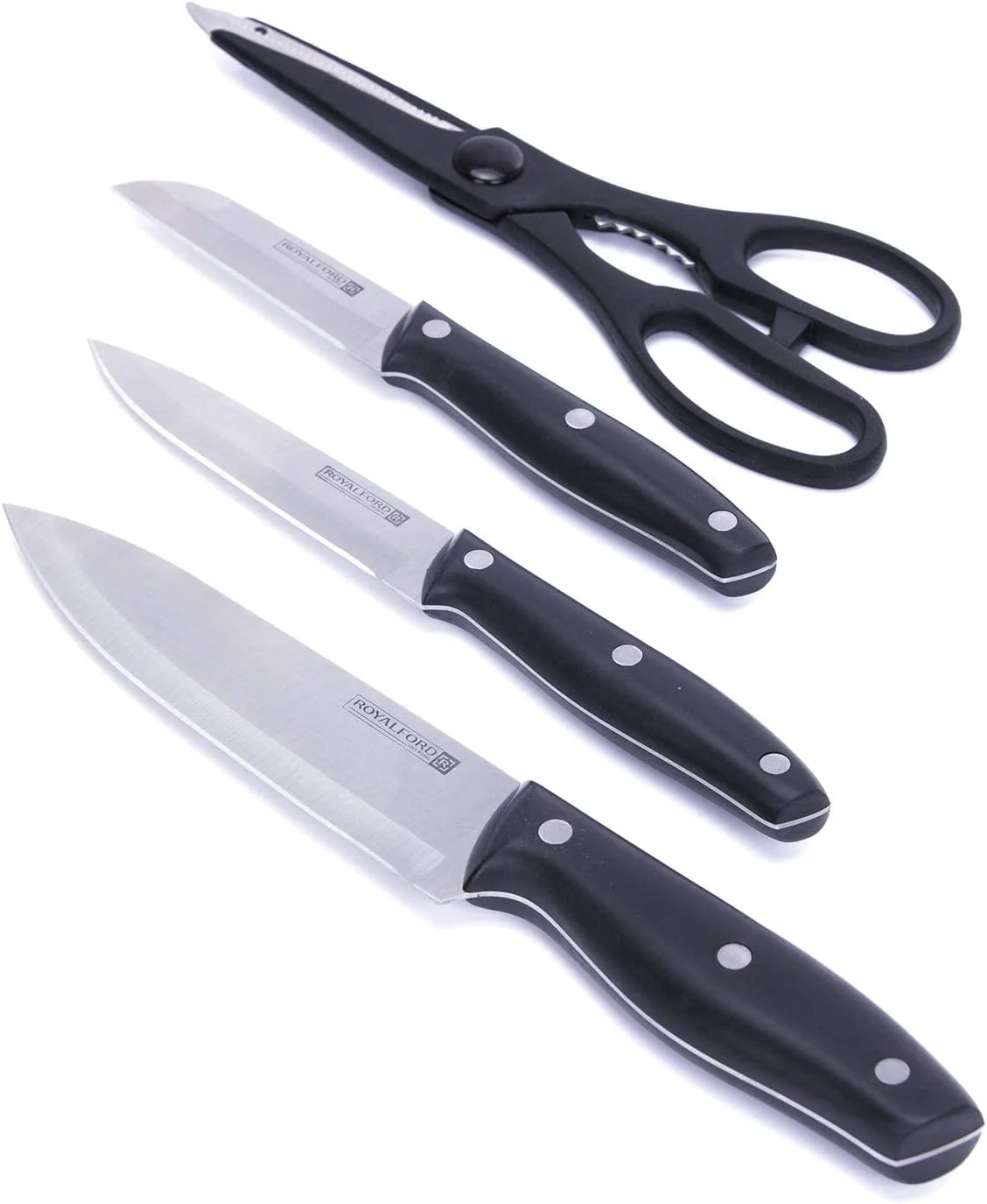 Royalford 5-Piece Kitchen Tool & Knife Set with Portable Block – Multi-Use Set (RF7011) - Image 2