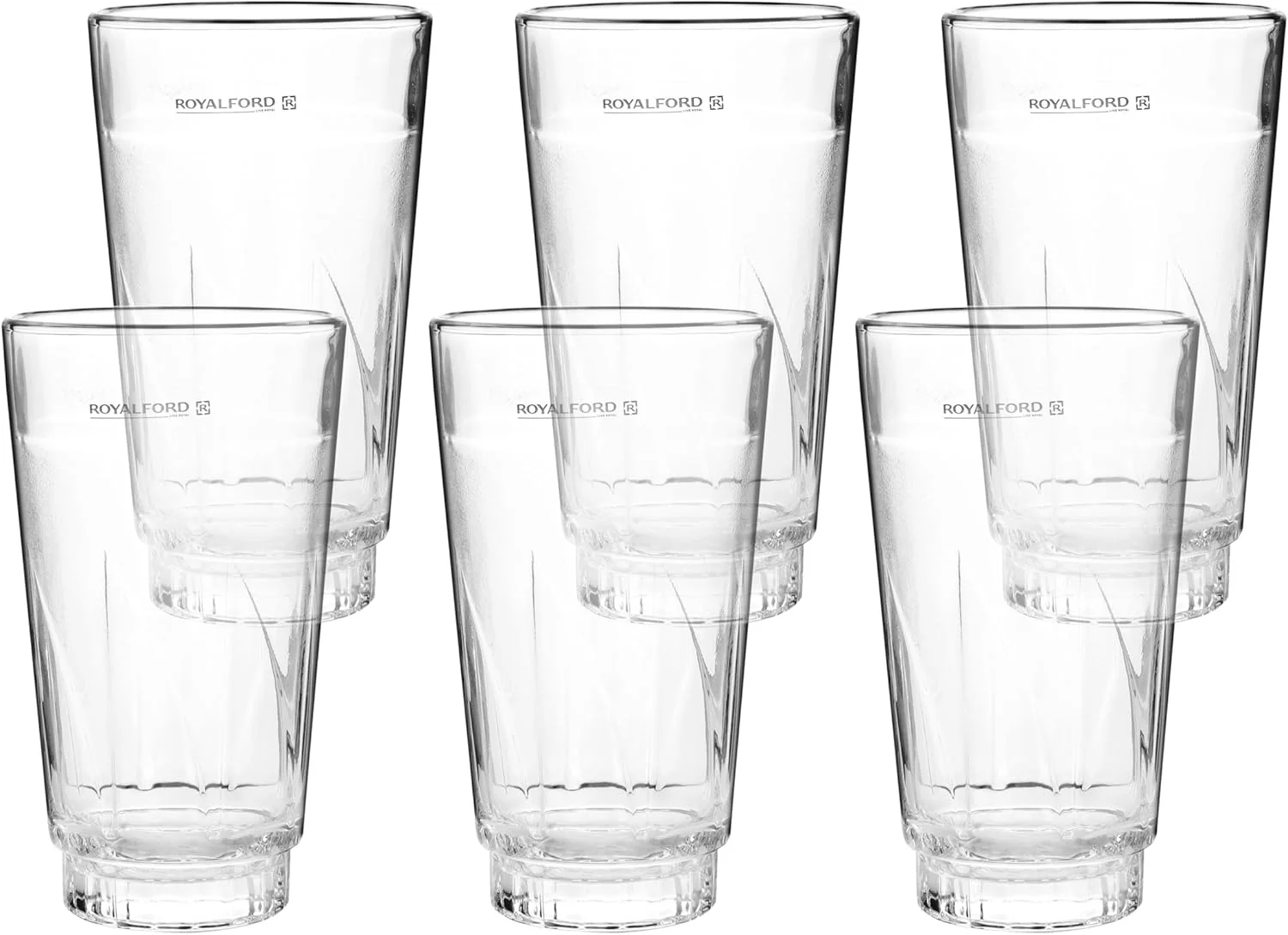 ROYALFORD 6pcs Glass Tumbler Set 355ml- RF2654
