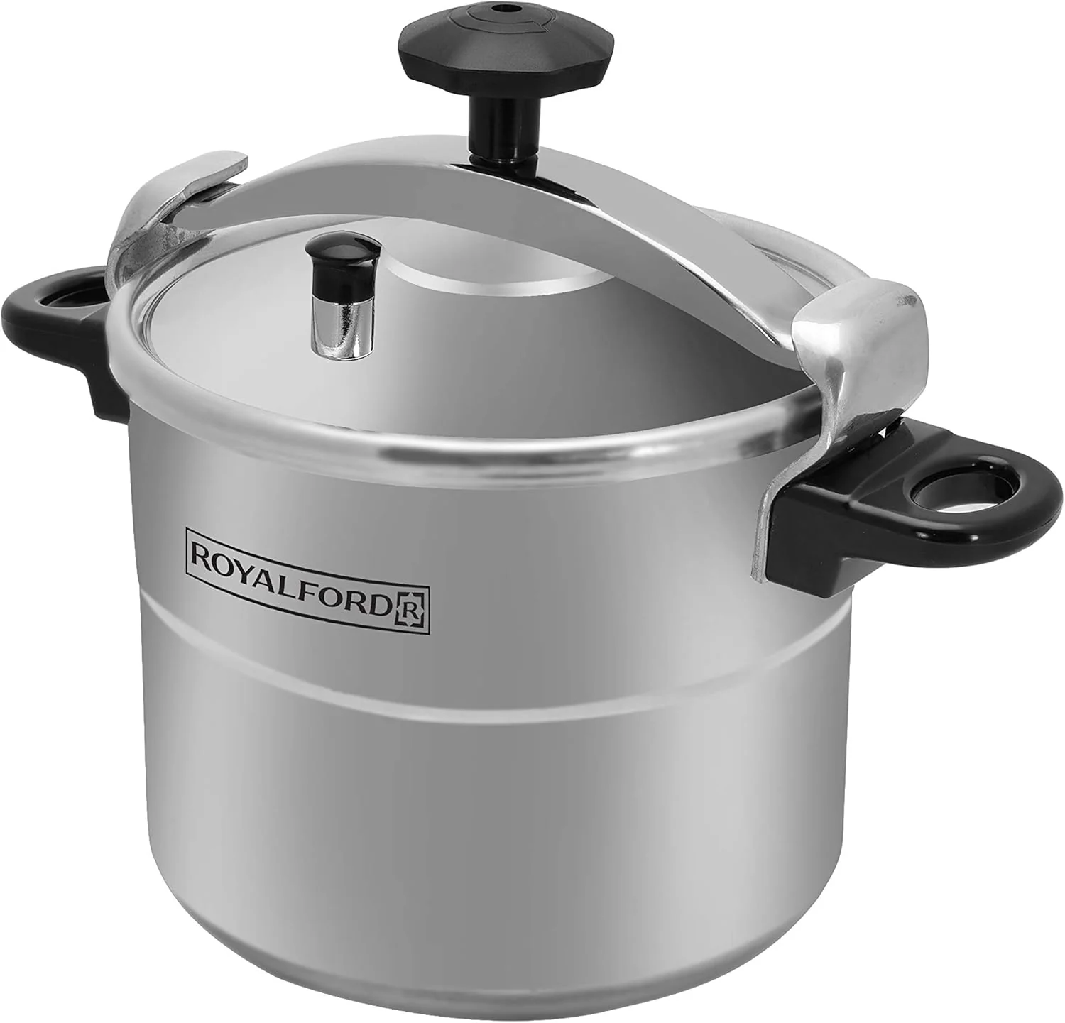 Royalford 9L Aluminium Pressure Cooker with Safety Valve – RF359PC9