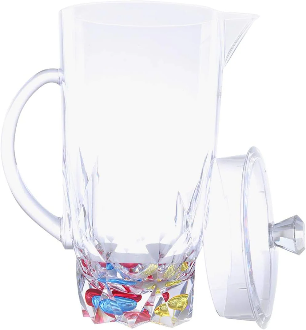 Royalford Acrylic Crystal Clear Jug With Lid Clear 2200ml- RF6887 - Image 2