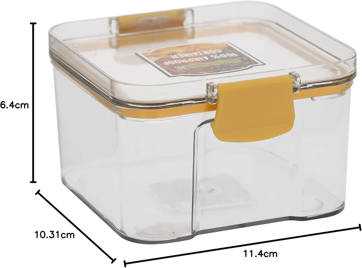ROYALFORD Air-Tight Rectangular Food Container 460ml, 11.4cm*10.3cm*6.8cm- RF11257 - Image 5