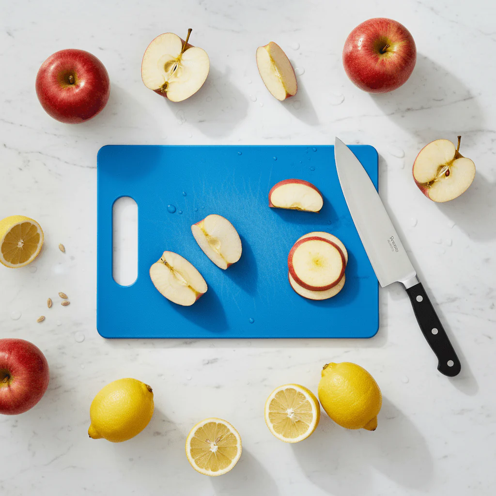 Royalford Professional Blue Polymer Cutting Board | 29.5 x 19.5 cm | BPA-Free | Non-Slip | Easy Clean | Durable Kitchen Chopping Board - Image 3