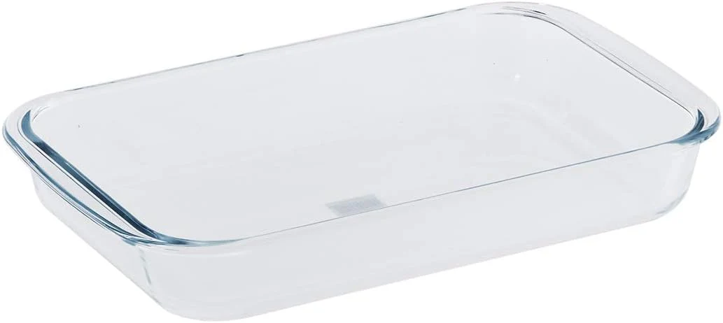 ROYALFORD Borosilicate Glass Rectangular Baking Dish/Roaster 1 Liter, 25.8cm*15.2cm*4.4cm- RF 2693