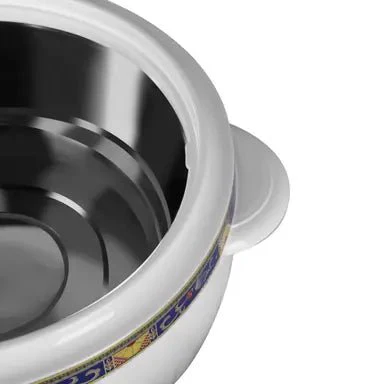 ROYALFORD Classic Casserole 3500ml, Highly Insulated, Stainless Steel Lid and Bowl, White - Image 4