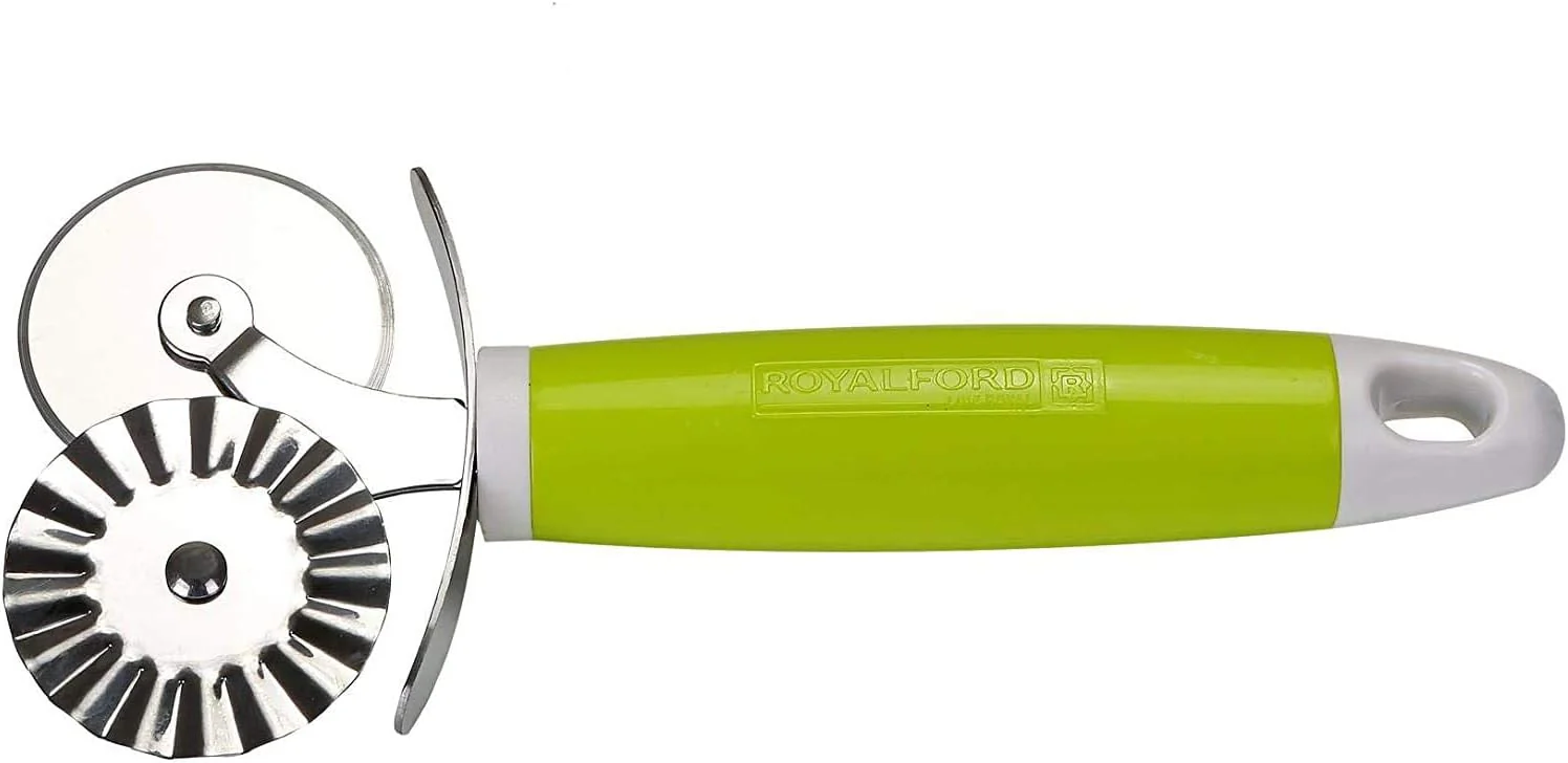 ROYALFORD Double Pizza Cutter 19cm*8.2cm, Stainless Steel + ABS, RF6310