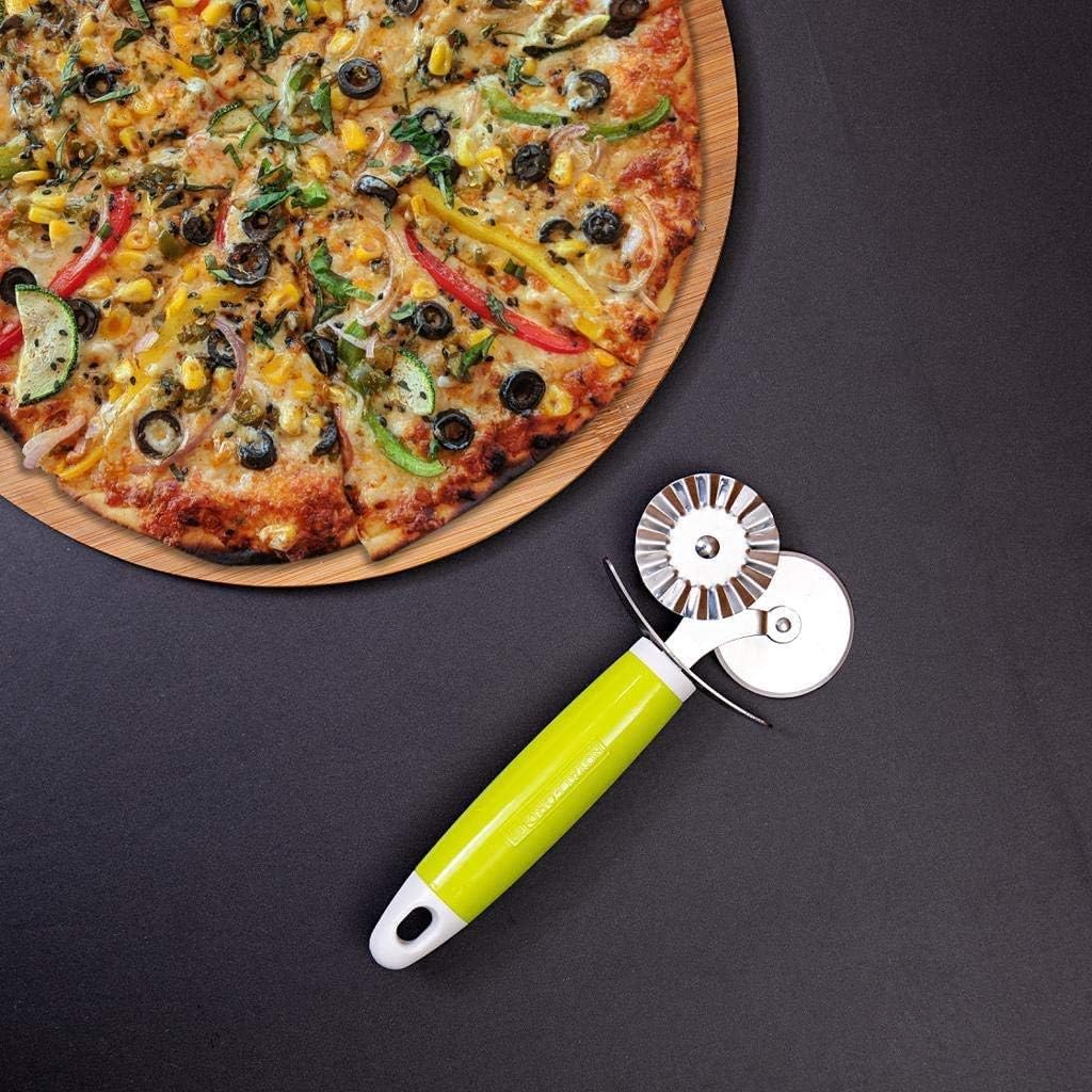 ROYALFORD Double Pizza Cutter 19cm*8.2cm, Stainless Steel + ABS, RF6310 - Image 3